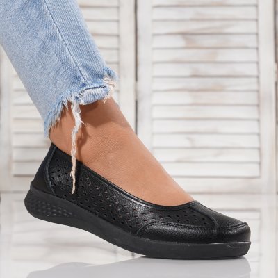 Pantofi Piele Naturala Azarenka Black