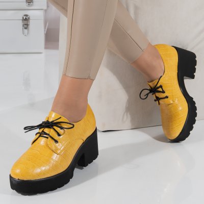 Pantofi Casual Amanda2 Yellow 