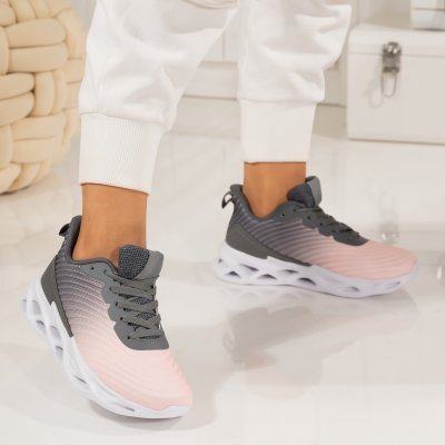 Pantofi Sport Amon Grey Pink
