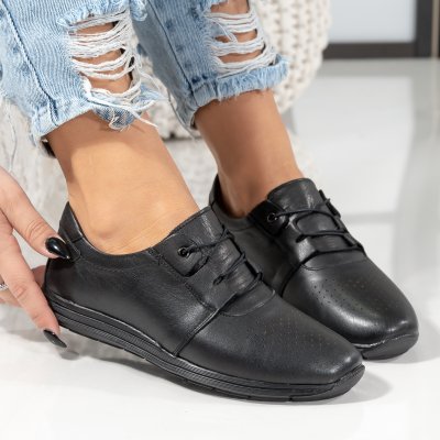 Pantofi Piele Naturala Elif Black
