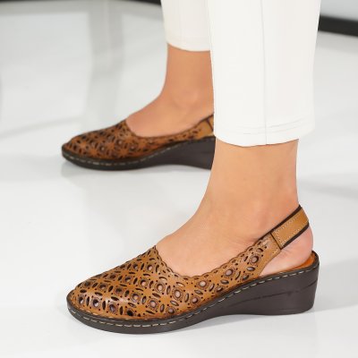 Pantofi Piele Naturala Maroc Brown